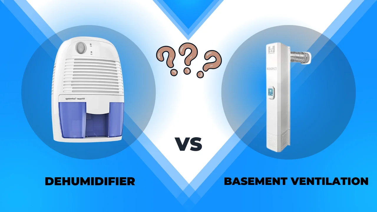 Basement ventilation system vs dehumidifier