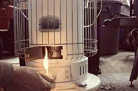 kerosene heater in the room near the Arctic king dehumidifier