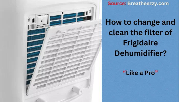 How to change and clean the filter of Frigidaire Dehumidifier